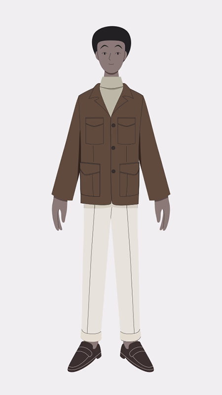 Character design of Lars.