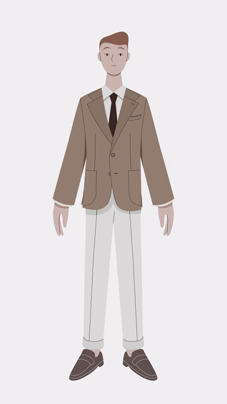 Character design of Ricky.